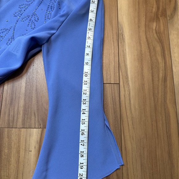 R&M Richards Blue Cape Jacket with Embellishments 90s - Picture 8 of 8